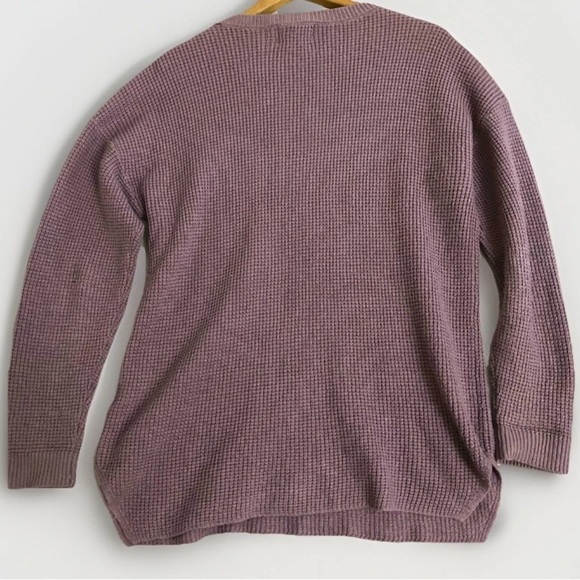 Kersh Women's Merino Wool Blend Sweater Purple M Colorblock Minimalist Oversized - Picture 2 of 7